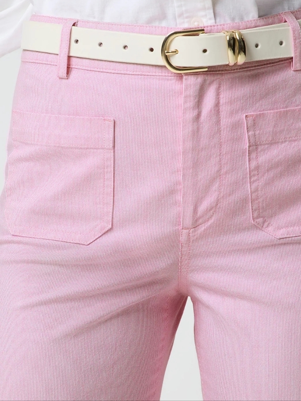 J.Crew Lizzie Wide Leg Pants Azalea Stripe NWT 33Tall - Picture 4 of 10